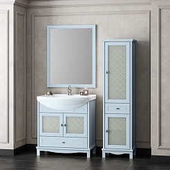 Opadiris Тумба с раковиной Омега 75 голубая – фотография-2