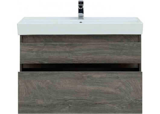 Aquanet Мебель для ванной Nova Lite 100 2 ящика, дуб рошелье – фотография-12