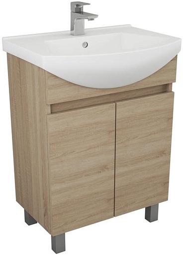 Owl 1975 Тумба для умывальника Eland 65 дуб сонома – фото, картинка, фотография-1