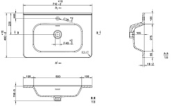 Jorno Раковина Sturdy 70 белая – фотография-3