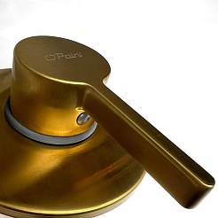 Paini Смеситель для ванны и душа Brera 74PJ690 встраиваемый, брашированное золото – фотография-2