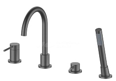 Oliveeka Смеситель на борт ванны Y OL-669017-BGM матовый оружейный металл