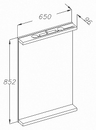 Opadiris Зеркало для ванной Карла 65 нагал – фотография-3