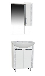 Misty Зеркало-шкаф Престиж 60 R белый/серебряная патина – фотография-6