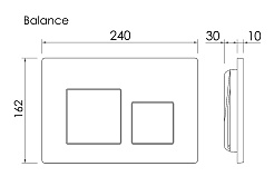 Ceramicanova Подвесной унитаз Ulma Rimless с системой инсталляции Balance кнопка Square хром глянцевый – фотография-5