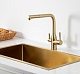 Frap Смеситель для кухни F4396-33 золотой сатин – фотография-7