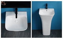 Ceruttispa Раковина напольная Luca 45 CT7283 белая – фотография-7