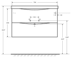 BelBagno Тумба с раковиной Marino 80 подвесная Bianco Opaco – фотография-7