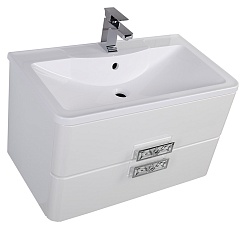 Aquanet Тумба с раковиной Паллада 80 белая – фотография-6