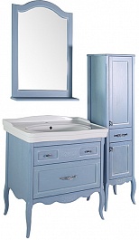ASB-Woodline Зеркало для ванной Модерн 85 рошфор/патина серебро – фотография-3