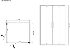 Grossman  Душевой уголок Forta GR-1010 – фотография-3