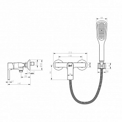 Lemark Смеситель Ursus LM7203BL для душа – фотография-2