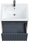 Onika Тумба под раковину Дайлер 60 подвесная графит/дуб сонома – фотография-13