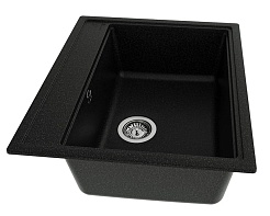 Teymi Мойка кухонная Lori Maxi 60 матовая черная – фотография-3