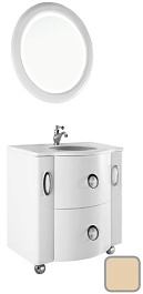 Водолей Мебель для ванной Милана 85 Бежевая, Бернарди – фотография-1