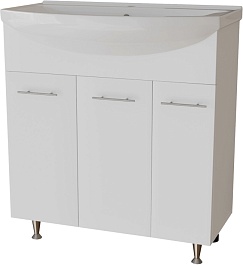 Mixline Тумба под раковину Вега 75 Best белая 556877 – фотография-1