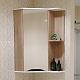 Mixline Мебель для ванной Корнер 67.5 R угловая белая/дуб – фотография-27