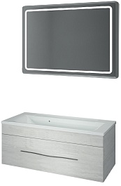 Какса-а Тумба с раковиной Кристалл 120 белая – фотография-2