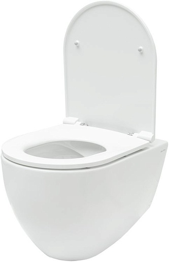 Allen Brau Унитаз подвесной Reality 4.32006.20 белый глянец с крышкой 4.32007.20 – фотография-2