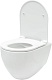 Allen Brau Унитаз подвесной Reality 4.32006.20 белый глянец с крышкой 4.32007.20 – фотография-17