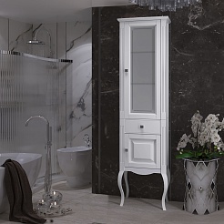 Opadiris Шкаф-пенал для ванной Лаура 45 R белый – фотография-4