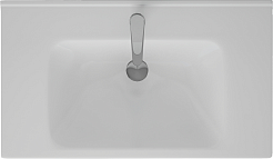 Misty Мебель для ванной Карат 80 подвесная белая/дуб галифакс олово – фотография-10