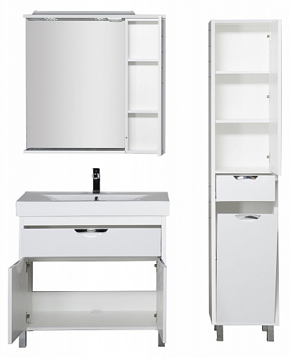 Aquanet Зеркальный шкаф "Гретта 90" (179207) – картинка-11