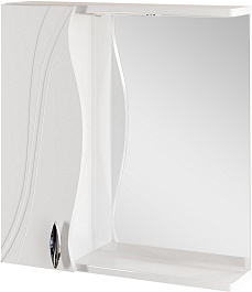 Mixline Зеркало-шкаф Лима 65 L белый с подсветкой – фотография-1