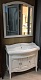 Opadiris Мебель для ванной Лоренцо 100 белая с патиной – фотография-13
