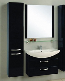 Акватон Мебель для ванной Ария 80 М черная – фотография-1