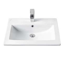 Vigo Тумба с раковиной Grani 60 2 дверцы напольная белая – фотография-5