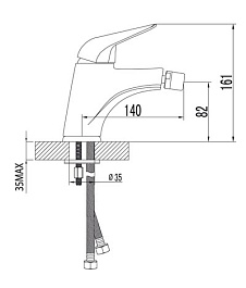 Lemark Смеситель "Poseidon LM4208C" для биде – фотография-2