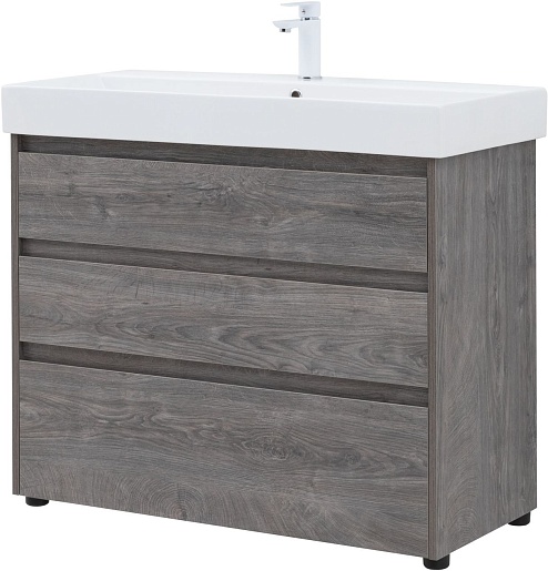 Aquanet Тумба под раковину Nova Lite 100 дуб рошелье – фотография-4