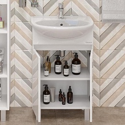 Onika Тумба под раковину Милтон 55 белая – фотография-3