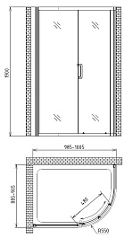 Gemy Душевой уголок Victoria S30191 – фотография-4