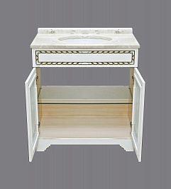 Misty Мебель для ванной Элис 80 белая патина – фотография-4