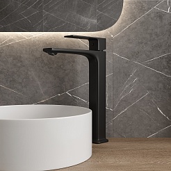 Teymi Смеситель для раковины чаши Lori T10260 черный матовый – фотография-11