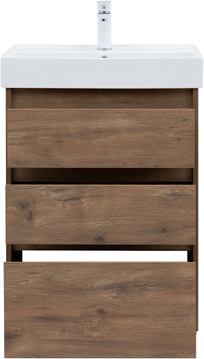 Aquanet Тумба с раковиной Nova Lite 60 дуб рустикальный – картинка-7