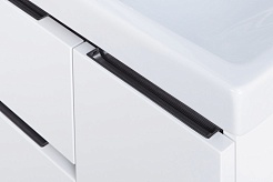 Акватон Мебель для ванной Рене 80 белая/грецкий орех – фотография-12