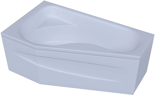 Aquatek Акриловая ванна Медея 170x95 L с экраном – фотография-2