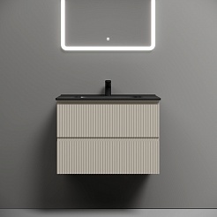 Sancos Тумба с раковиной Snob T 70 beige soft раковина Element CN7007MB 71 – фотография-8