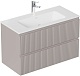 Aquanet Тумба с раковиной Джейн 2.0 80 Flat подвесная мокко матовый – фотография-25