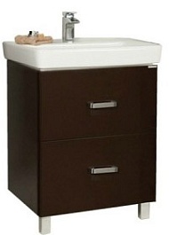 Акватон Тумба под раковину Америна 70 Н тёмно-коричневая – фотография-1