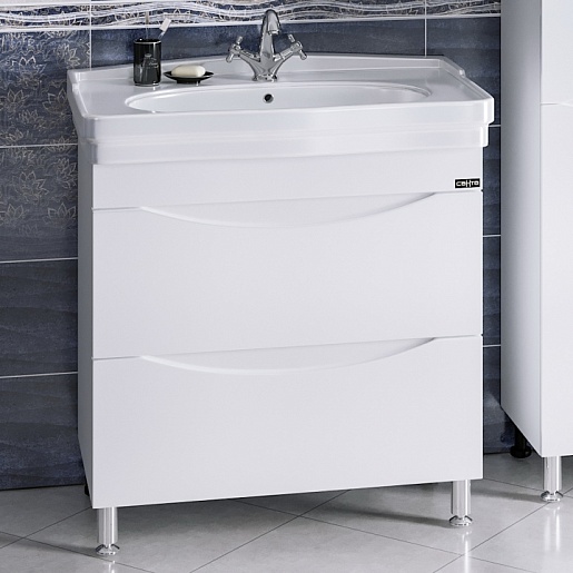 СанТа Тумба для умывальника Сатурн 85 напольная – фото, картинка, фотография-1