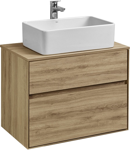 Акватон Мебель для ванной Либерти 75 Mila 50 дуб эльвезия – фотография-2