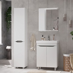 Volna Тумба с раковиной Lake 60.2D белая – фотография-10