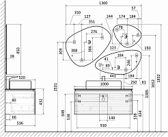 Jorno Тумба под раковину Stone 100 белая – фотография-5