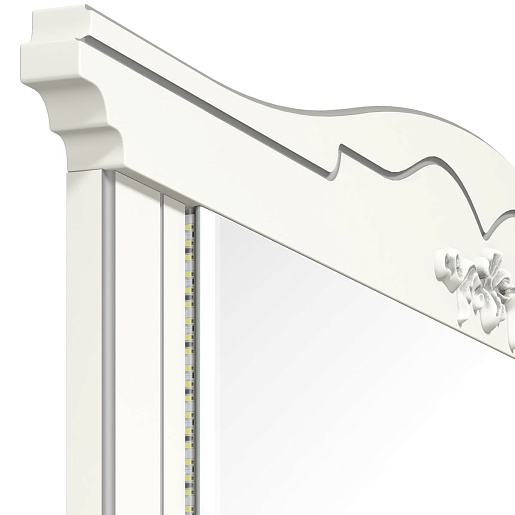  Зеркало для ванной Luise-II 100, белый матовый – картинка-3