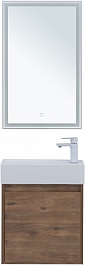 Aquanet Мебель для ванной Nova Lite 50 подвесная дуб рустикальный – фотография-1
