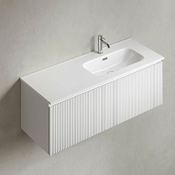 Sancos Тумба с раковиной Snob R 1.0 120 R bianco раковина Element 121 чаша справа CN7006R – фотография-2